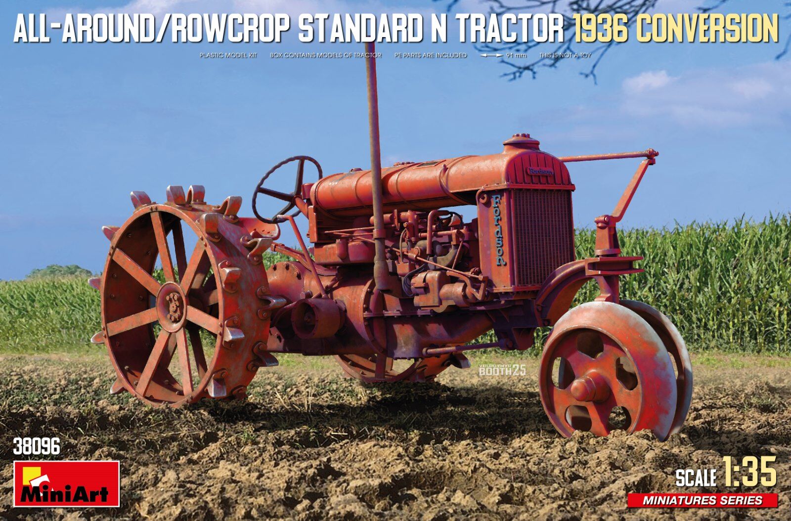 MiniArt 1/35 All-Around/Rowcrop Standard N Tractor 1936 Conversion Plastic Model Kit