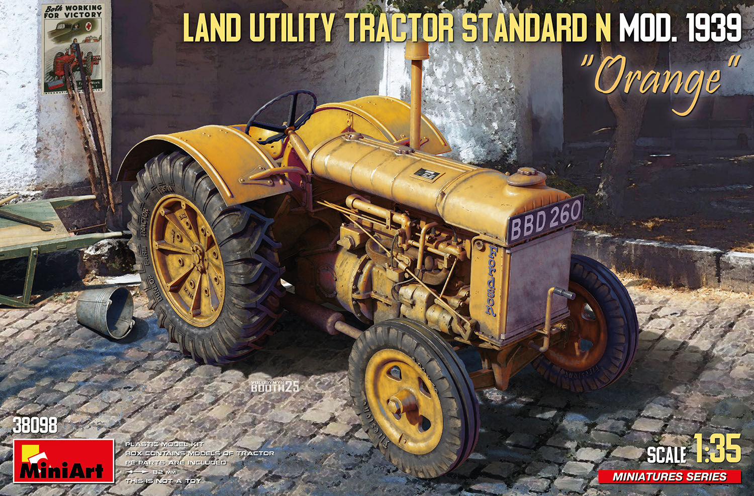 MiniArt 1/35 Land Utility Tractor Standard N Orange€ Mod. 1939 Plastic Model Kit