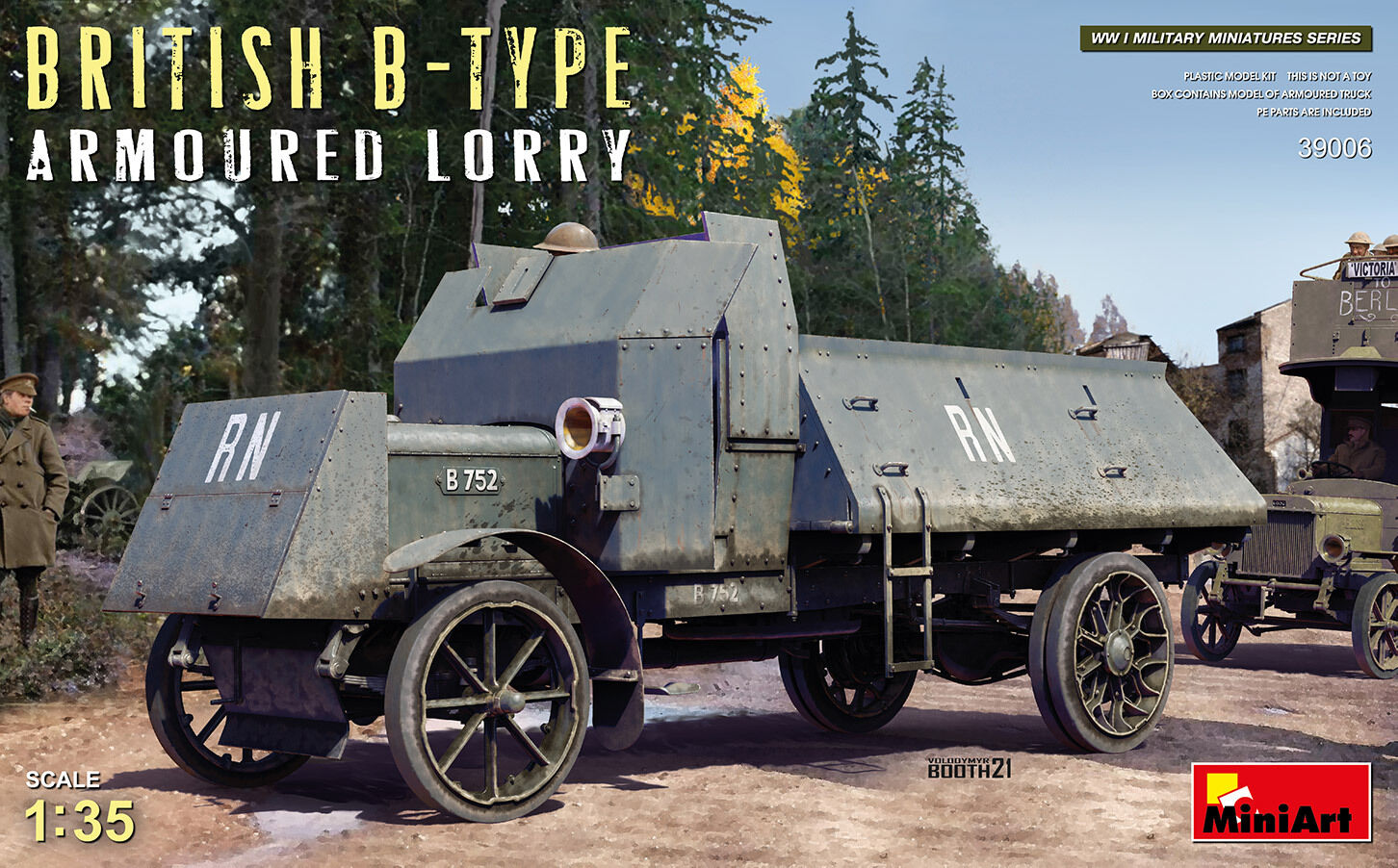 MiniArt 1/35 British B-Type Armoured Lorry Plastic Model Kit