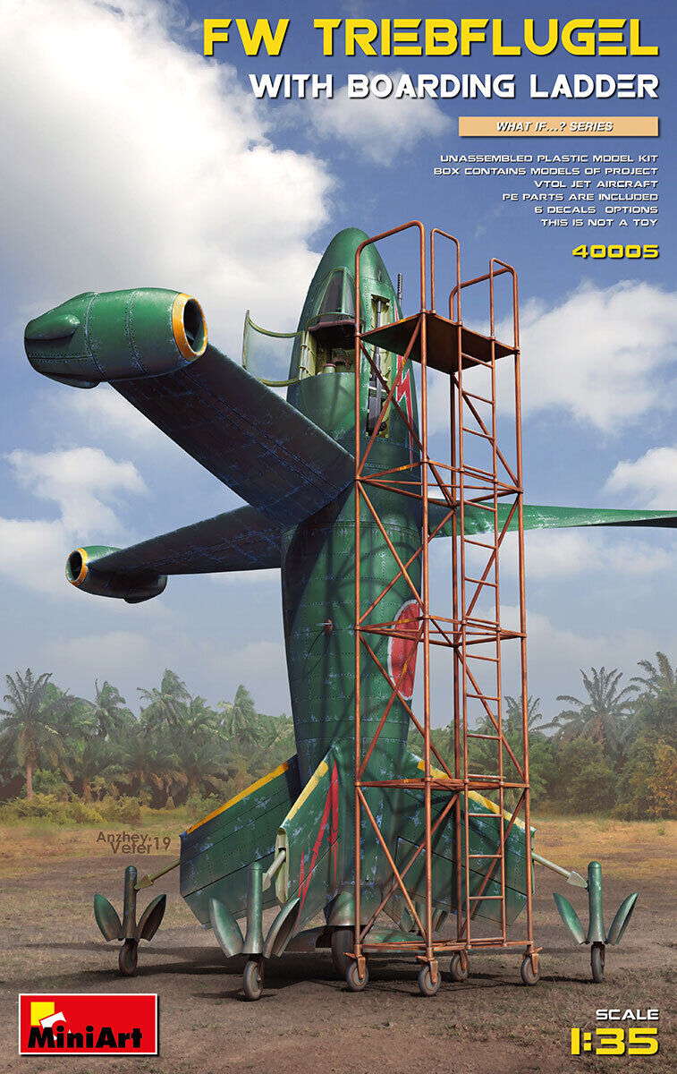 MiniArt 1/35 Focke Wulf Triebflugel with Boarding Ladder Plastic Model Kit