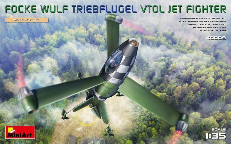MiniArt 1/35 Focke Wulf Triebflugel (VTOL) Jet Fighter Plastic Model Kit