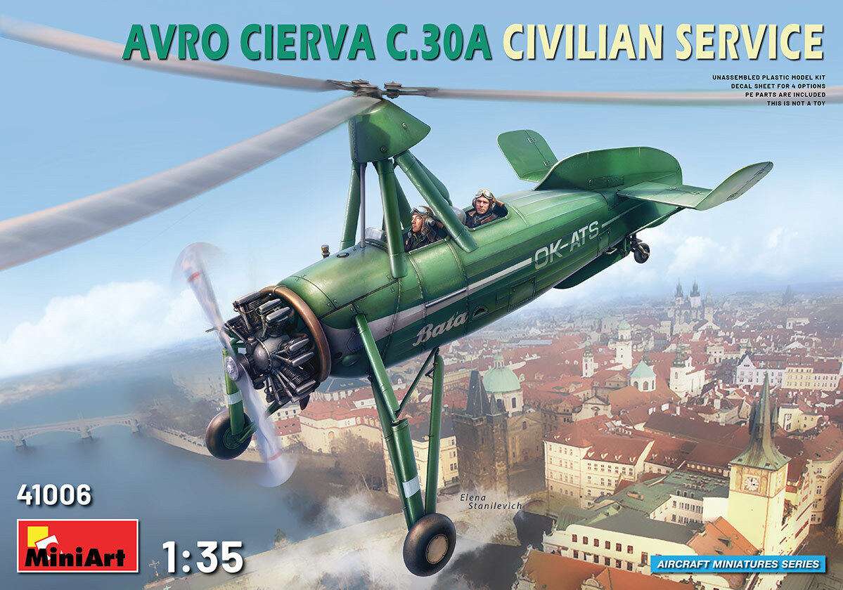 MiniArt 1/35 Avro Cierva C.30A Civilian Service Plastic Model Kit