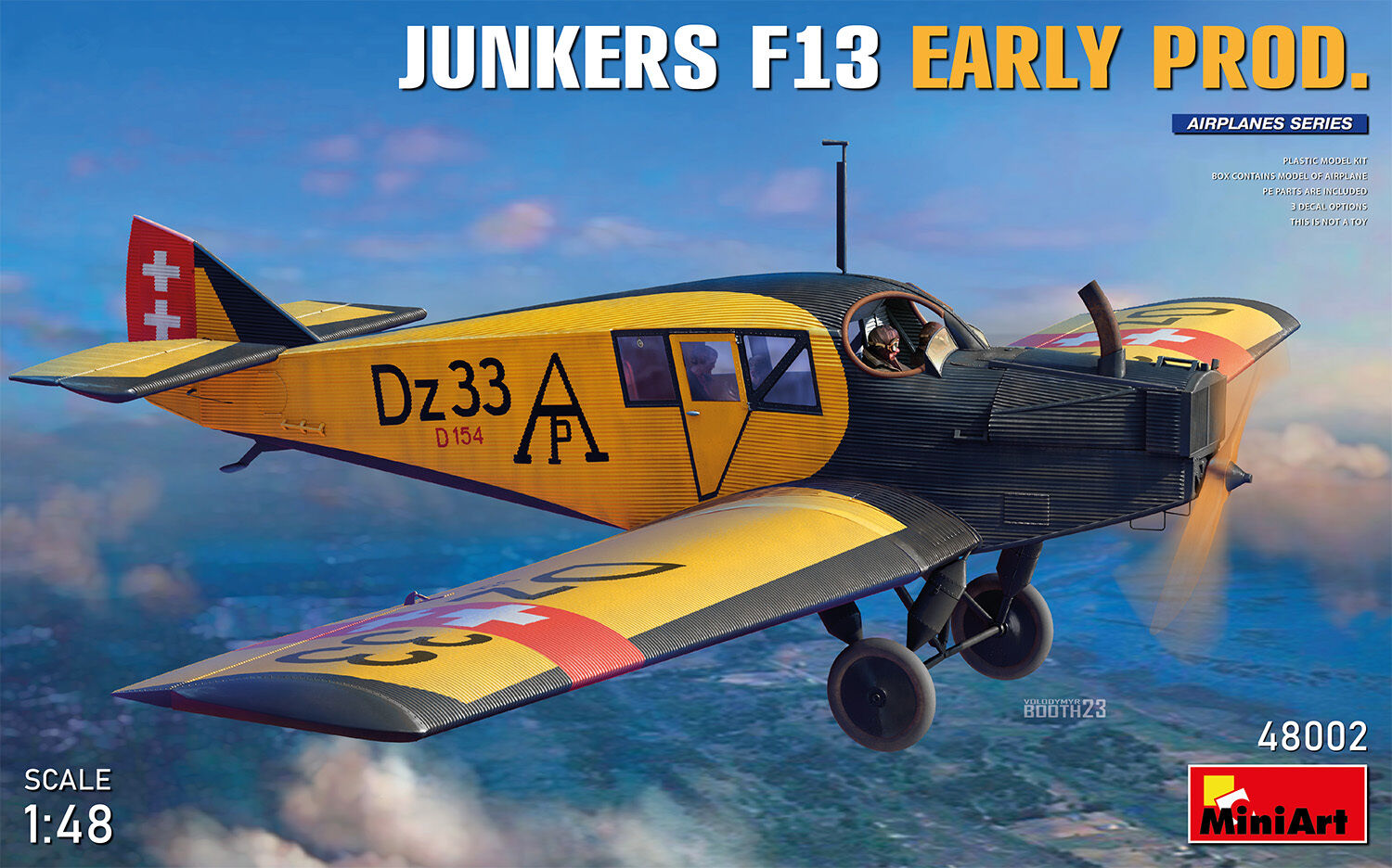 MiniArt 1/48 Junkers F13. Early Prod Plastic Model Kit