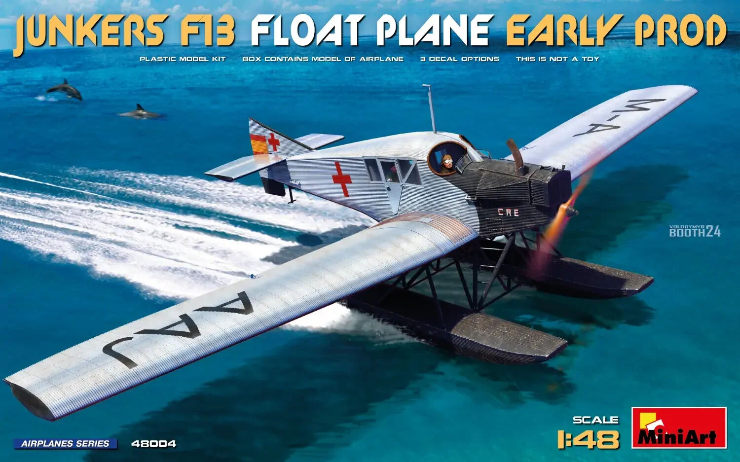MiniArt 1/48 Junkers F13 Float Plane. Early Prod Plastic Model Kit
