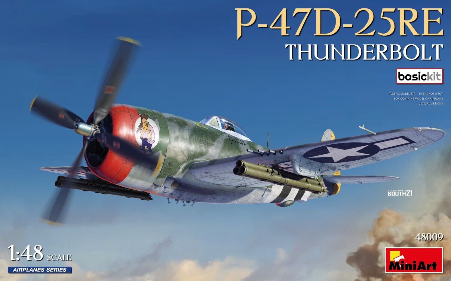 MiniArt 1/48 P-47D-25RE Thunderbolt. Basic Kit Plastic Model Kit