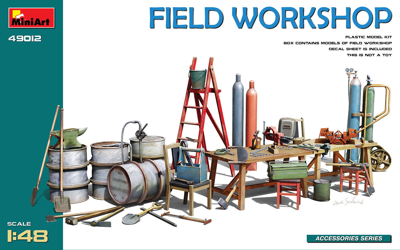MiniArt 1/48 Field Workshop Plastic Model Kit