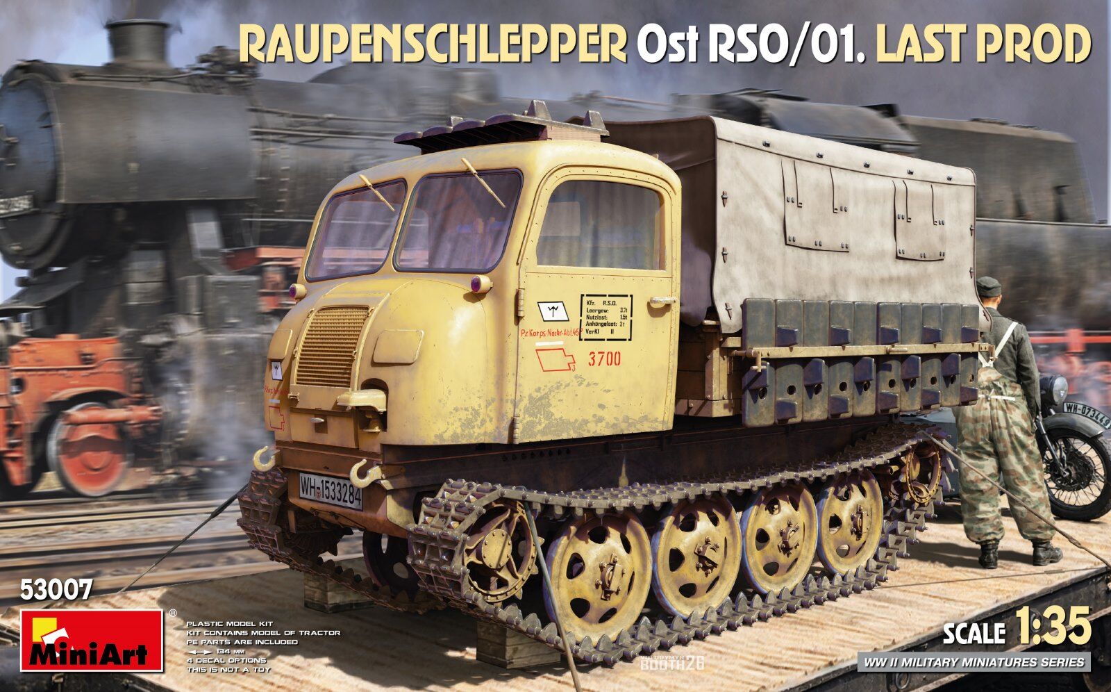 MiniArt 1/35 Raupenschlepper Ost RSO/01. Last Prod Plastic Model Kit