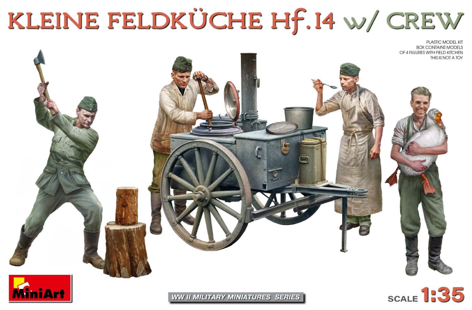 MiniArt 1/35 Kleine Feldk?che Hf.14 w/Crew Plastic Model Kit