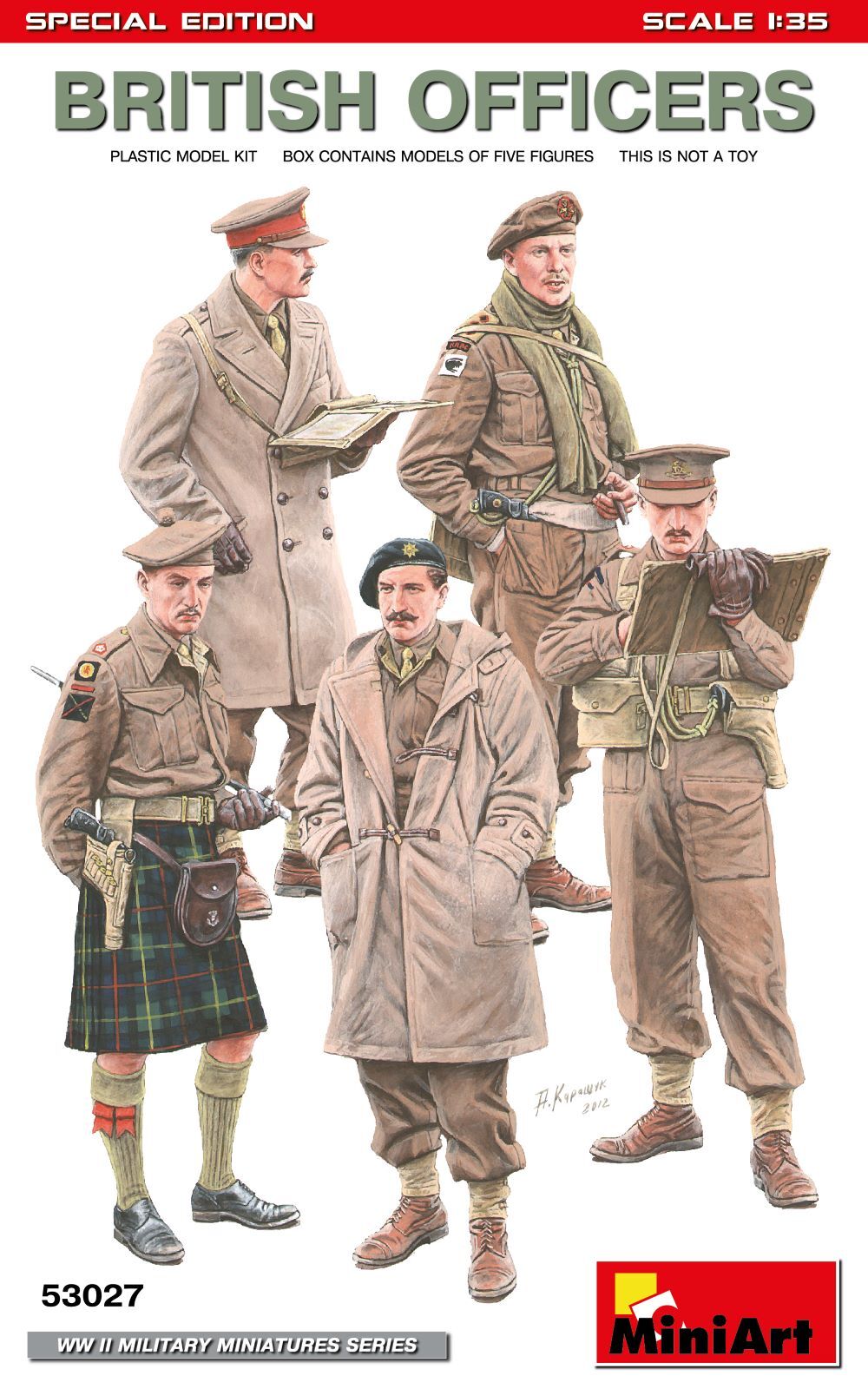 MiniArt 1/35 British Officers.Special Edition Plastic Model Kit