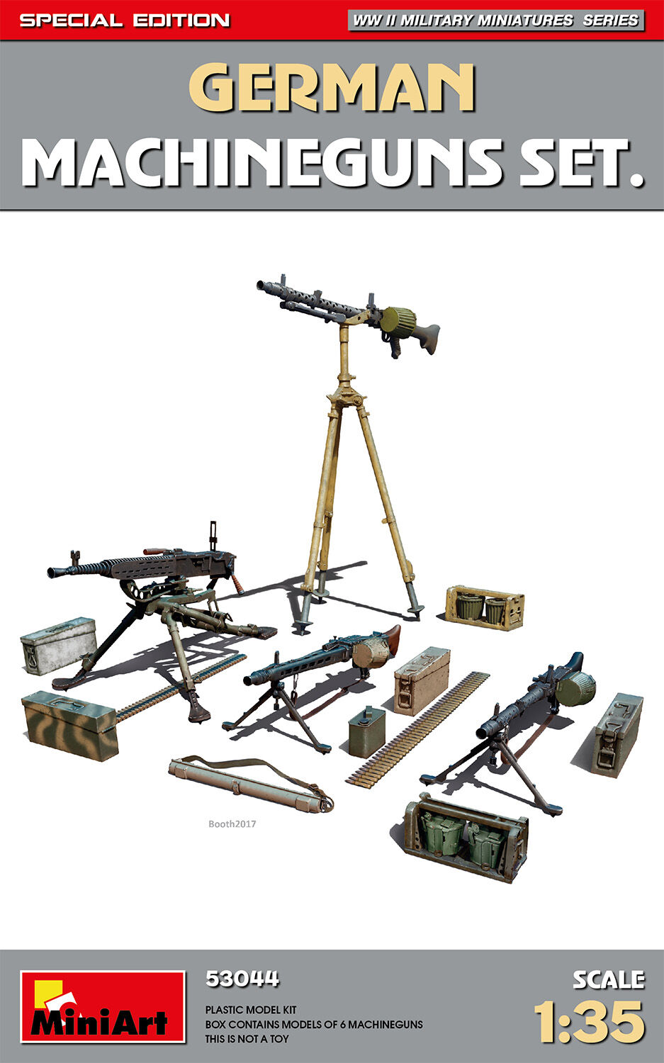 MiniArt 1/35 German Machineguns Set. Special Edition Plastic Model Kit