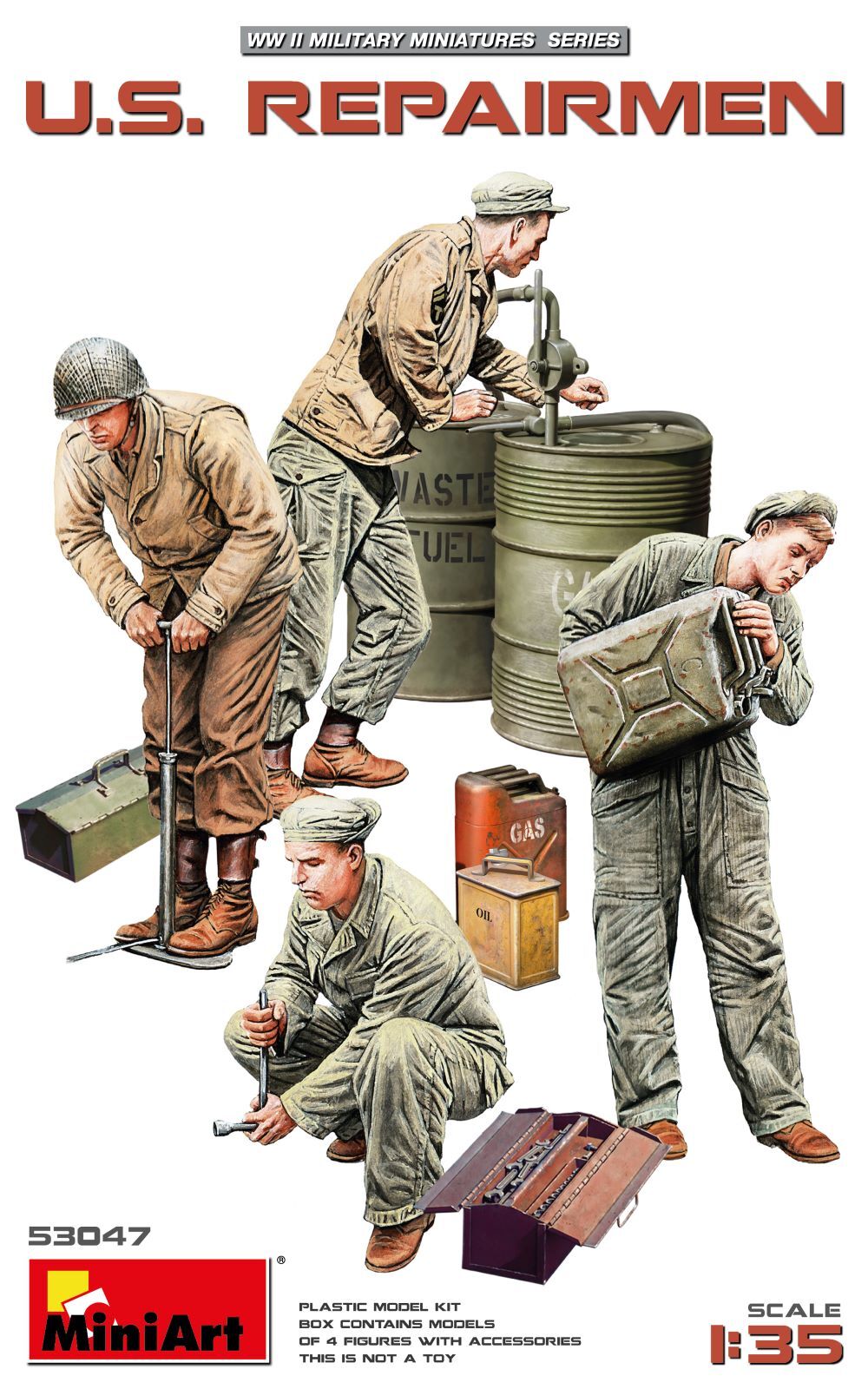 MiniArt 1/35 U.S. Repairmen  Plastic Model Kit