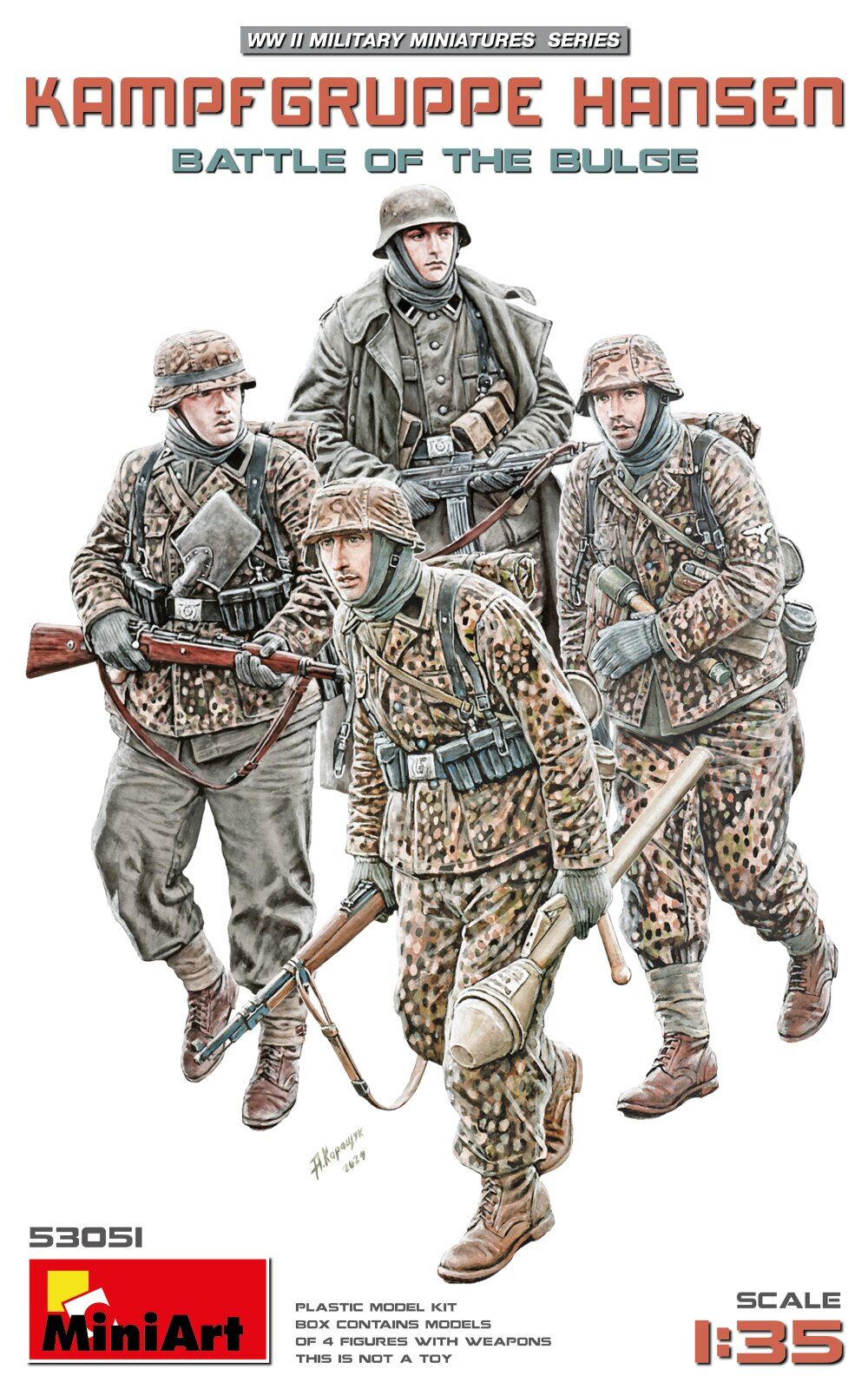 MiniArt 1/35 Kampfgruppe Hansen. Battle of the Bulge Plastic Model Kit