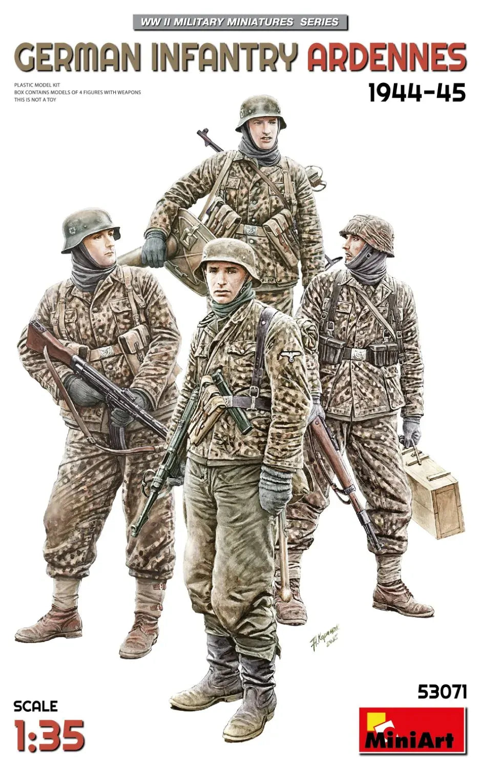 MiniArt 1/35 German Infantry. Ardennes 1944-45 Plastic Model Kit