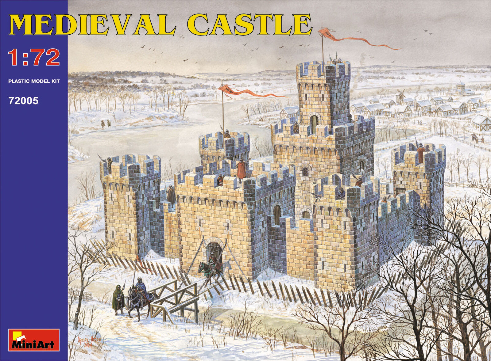 MiniArt 1/72 Medieval Castle Plastic Model Kit