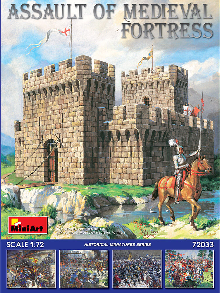 MiniArt 1/72 Assault of Medieval Fortress Plastic Model Kit
