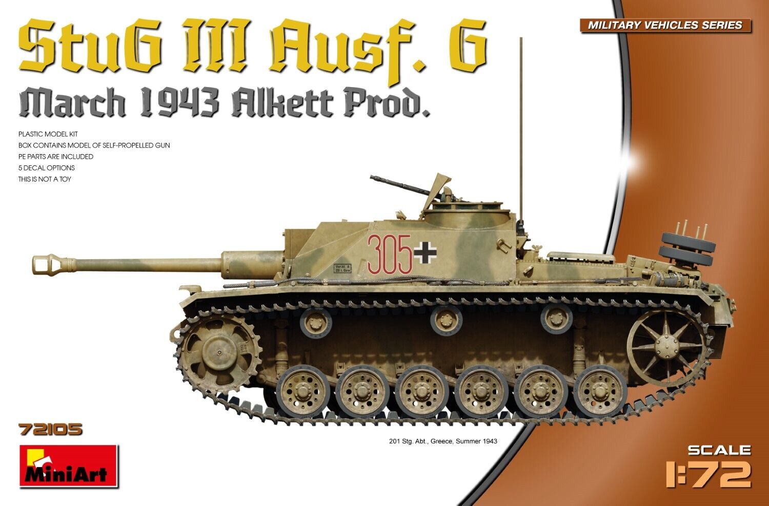MiniArt 1/72 StuG III Ausf. G March 1943 Prod. Plastic Model Kit