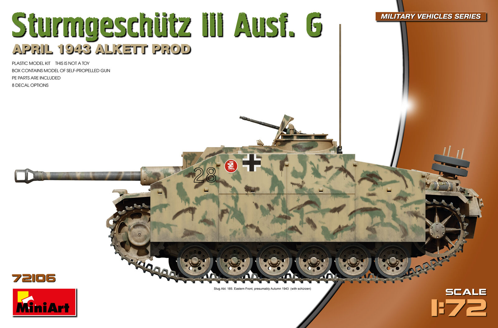 MiniArt 1/72 StuG III Ausf. G April 1943 Prod. Plastic Model Kit