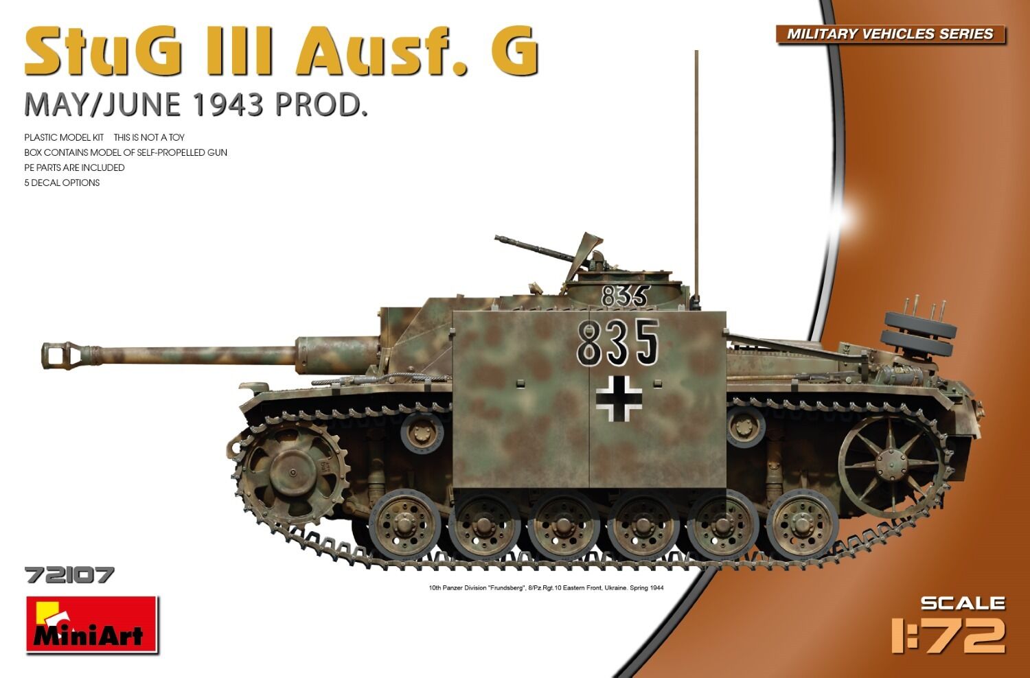 MiniArt 1/72 StuG III Ausf. G May/June 1943 Prod. Plastic Model Kit