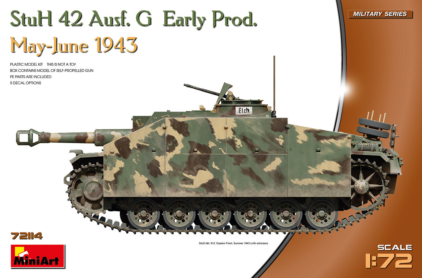 MiniArt 1/72 StuH 42 Ausf. G Early Prod Plastic Model Kit
