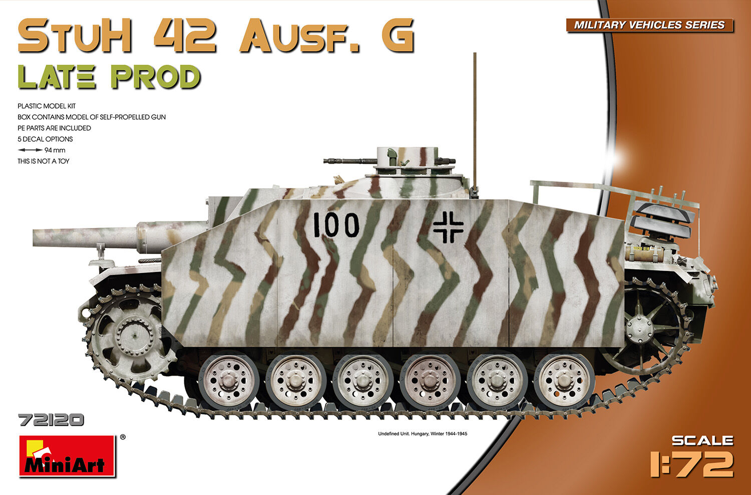 MiniArt 1/72 StuH 42 Ausf. G Late Prod Plastic Model Kit