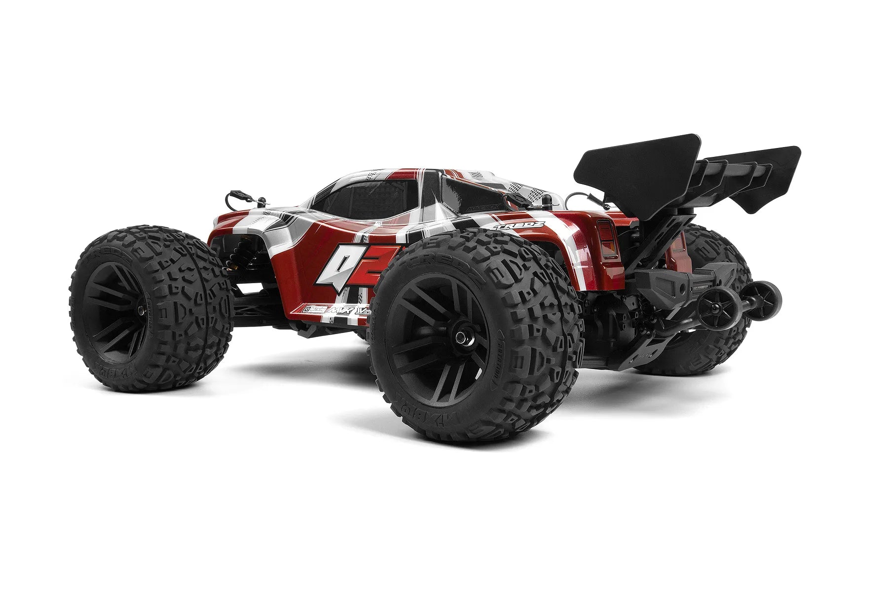 Maverick Quantum2 XT Flux RC Stadium Truck Electric Brushless 4WD 1/10 Scale RTR - Red