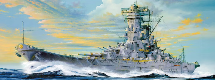 MCTA140 MonoChrome 1/200 IJN Battleship Yamato Plastic Model Kit [MCTA140]