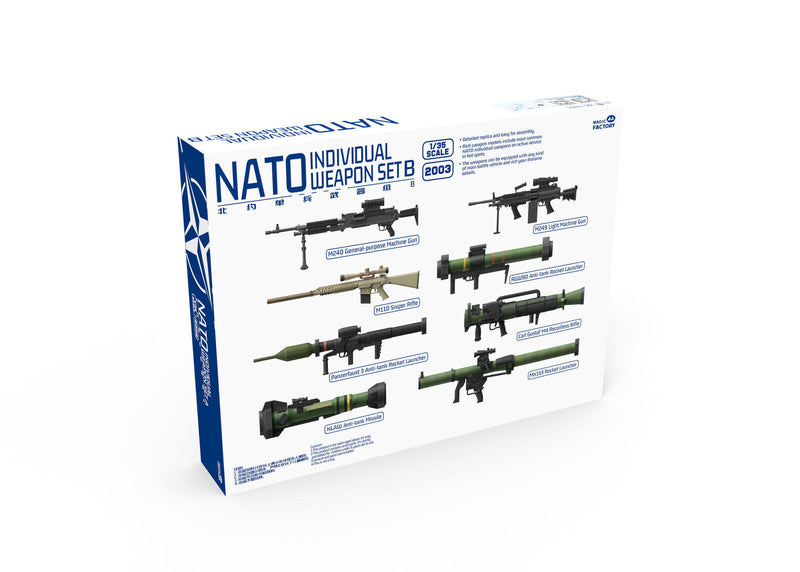 MF2003 Magic Factory 1/35 NATO Individual Weapon Set B Plastic Model Kit