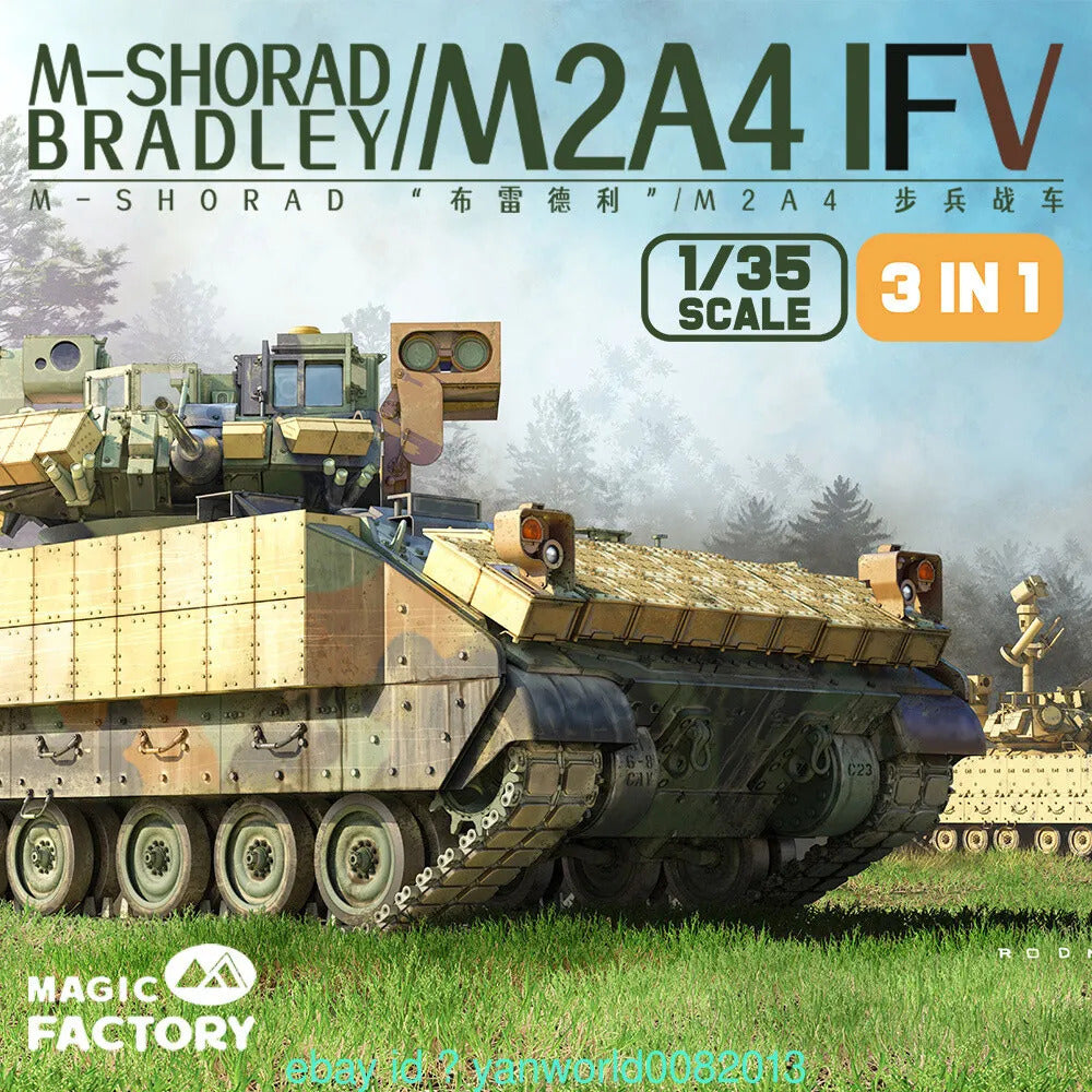 MF2004 Magic Factory 1/35 M-Shorad M2A4 Bradley Plastic Model Kit Magic Factory