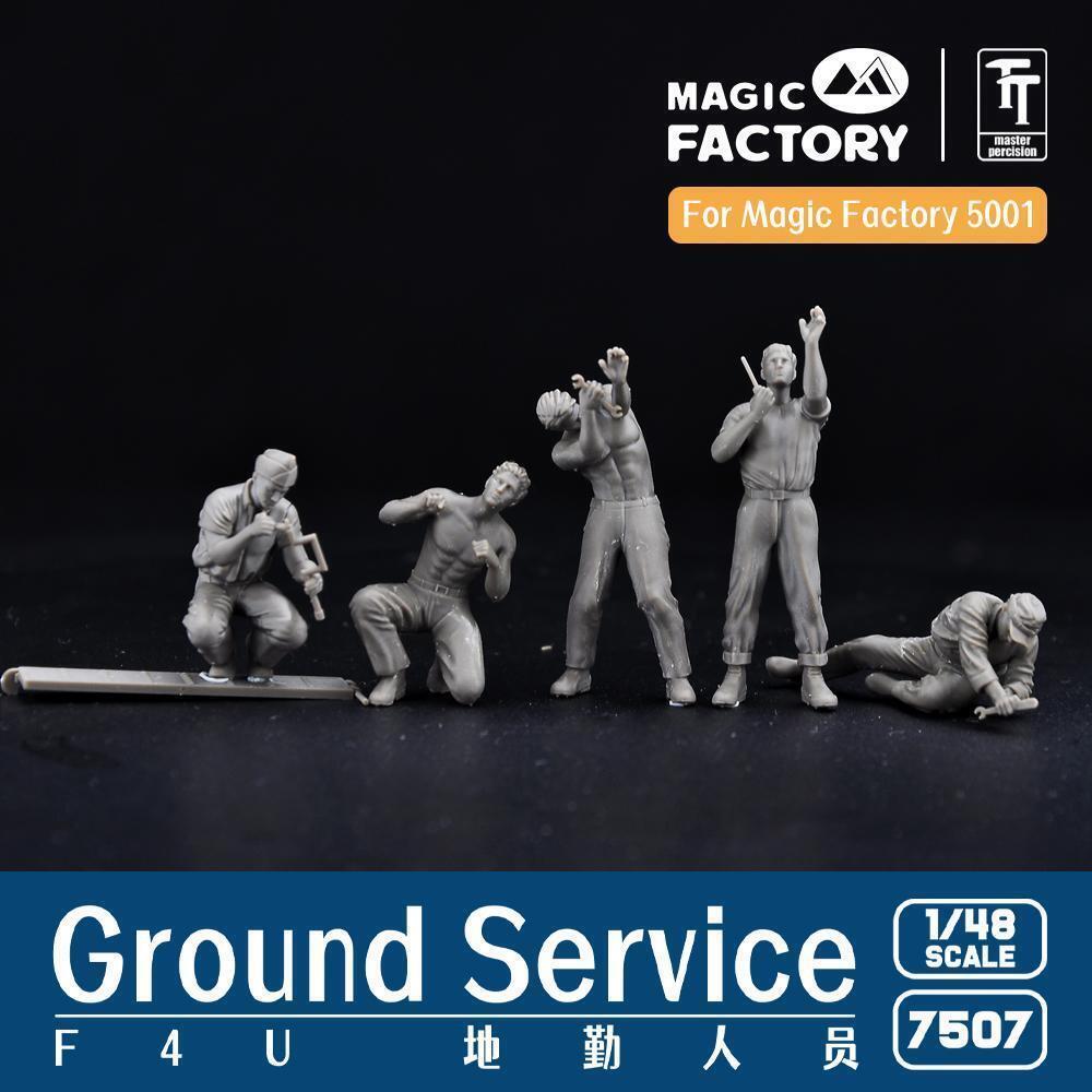 MF7507 Magic Factory 1/48 Ground Service Crew Set (3D printed) Magic Factory