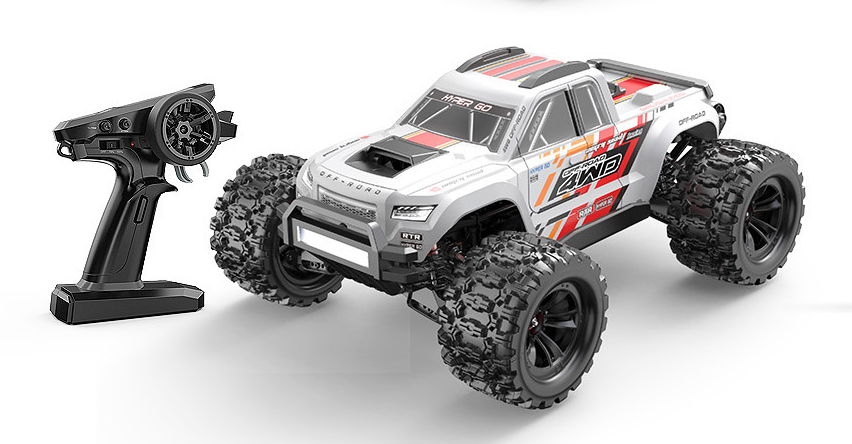 MJX-10208-W MJX 1/10 Hyper Go 4WD Brushless RC Monster Truck (White) MJX
