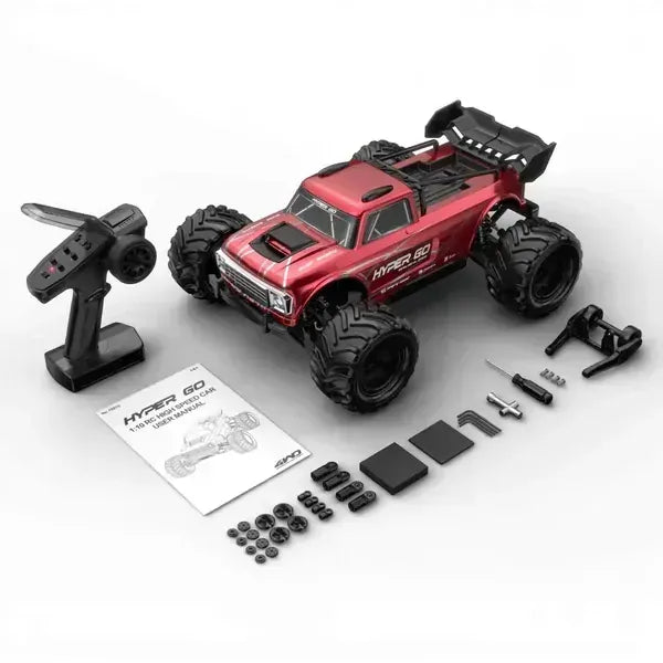 MJX 1/10 HyperGo 4WD Brushless RC Truck (Red) MJX-10210-R