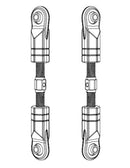 MJX-10240B MJX Steering Links (2pcs) 10208 MJX
