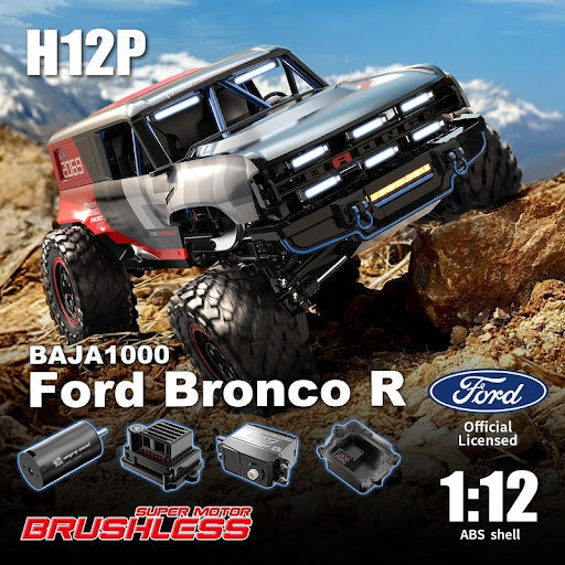 MJX 1/12 Hyper Go Ford Bronco R 4WD Brushless 2S RC Crawler MJX-H12P
