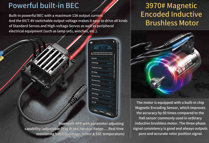 MJX-H8H-Y MJX 1/8 ALLROCK 4WD Brushless RC Crawler (Yellow) MJX