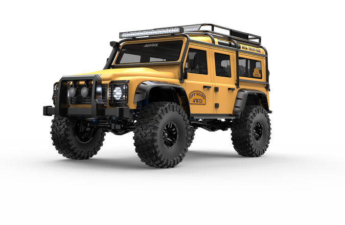 MJX-H8H-Y MJX 1/8 ALLROCK 4WD Brushless RC Crawler (Yellow) MJX