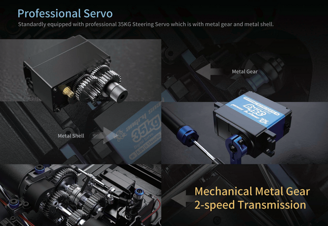 MJX-H8H-Y MJX 1/8 ALLROCK 4WD Brushless RC Crawler (Yellow) MJX