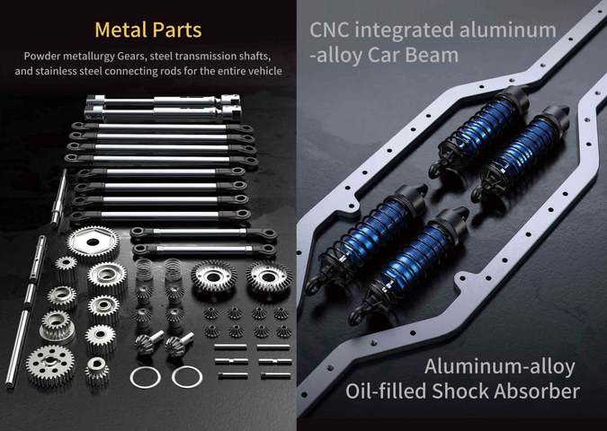 MJX-H8H-Y MJX 1/8 ALLROCK 4WD Brushless RC Crawler (Yellow) MJX