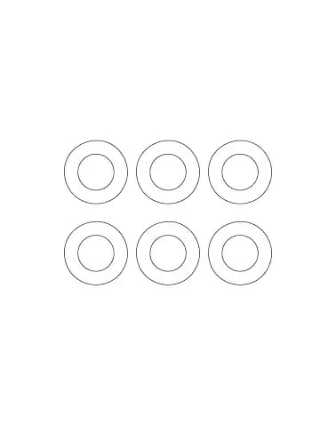 MJX-Q175 MJX Hyper Go Q175/Q715. 14301, 14302 Rubber Ring, 6pcs