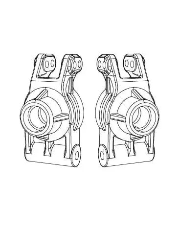 MJX Rear Hub Set