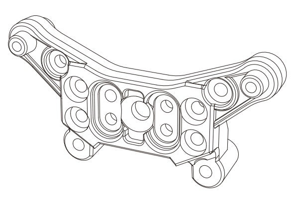 MJXS-14180B MJX Rear Shock Tower [14180B] MJX