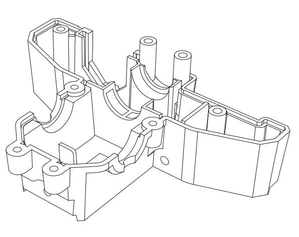 MJXS-14191B MJX Rear Differential Base