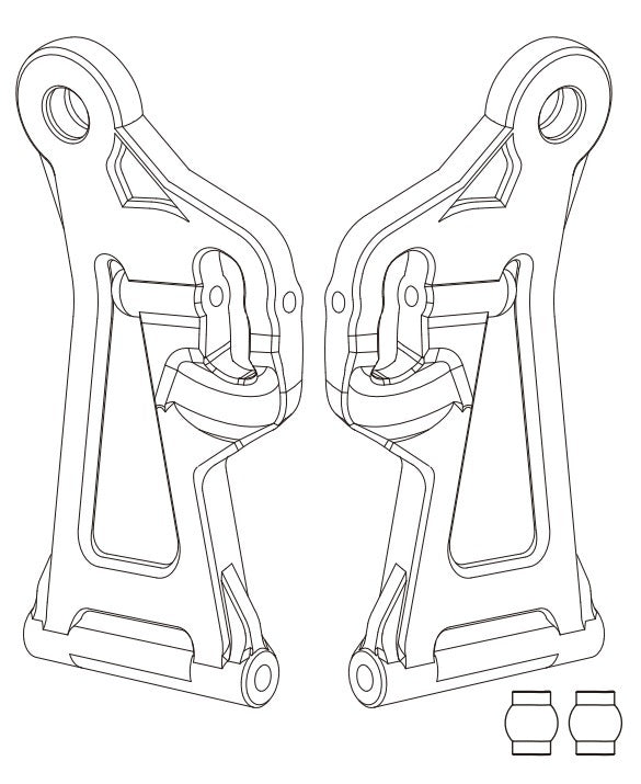 MJXS-14220B MJX Front Lower Swing Arm