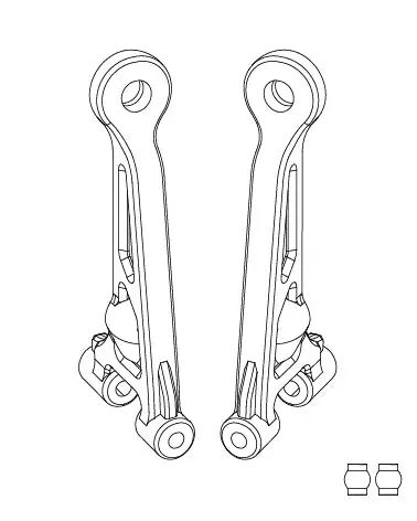 MJX Rear Upper Control Arm