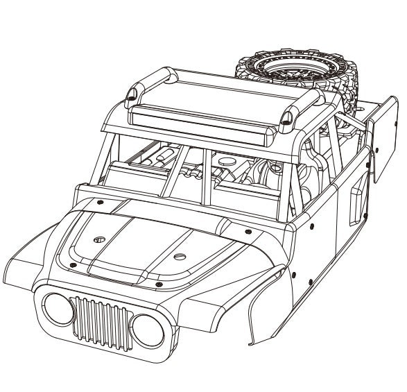 MJXS-1430C MJX 14209 Body Shell