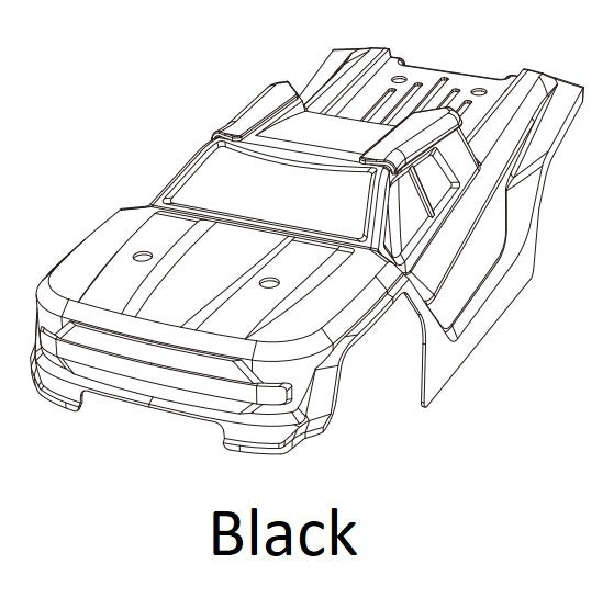 MJXS-1430D1 MJX 14210 Black Body Shell MJX