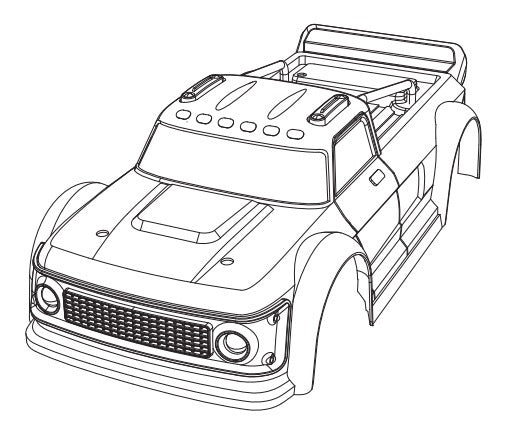 MJXS-14P001 MJX 14301 Body shell [14P001] MJX