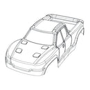 MJXS-1601C MJX 16208 Body shell [1601C] MJX