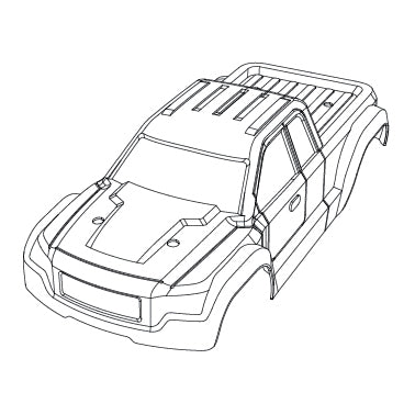 MJXS-1601D MJX 16209 Body shell [1601D]