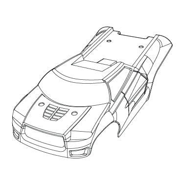 MJXS-1601F MJX 16210 Body shell [1601F]