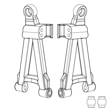 MJXS-16220 MJX Front Lower Suspension Arms [16220]